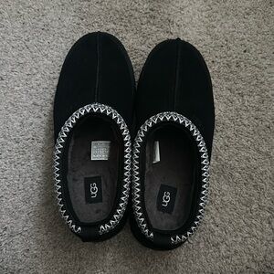 UGG Women's Black Slippers with Silver Accents